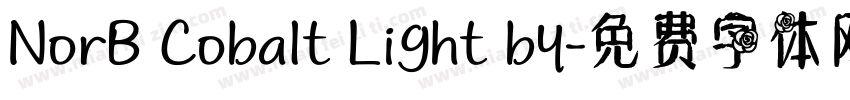 NorB Cobalt Light by字体转换